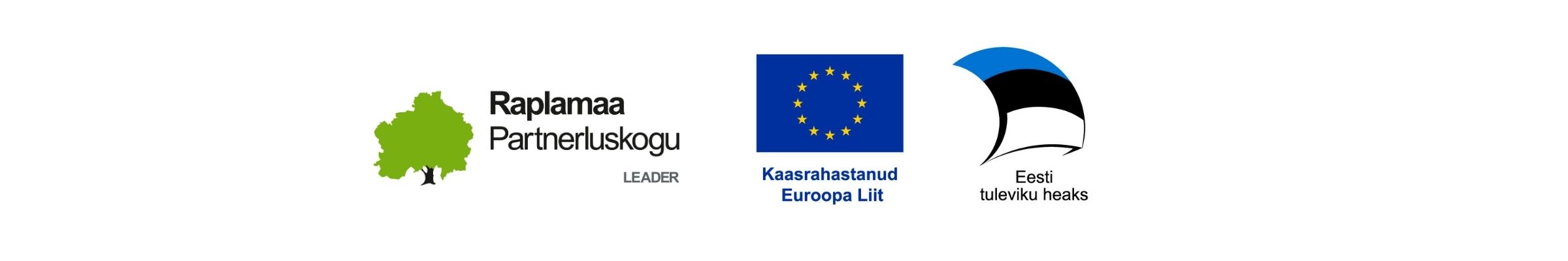 Euroopa Liidu ja Raplamaa Partnerluskogu toetuse logod